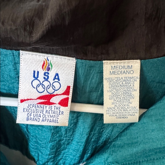 Vintage USA Olympics ColorBlock Windbreaker - Picture 3 of 3
